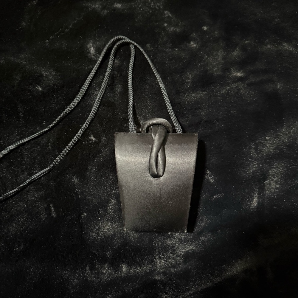 Structured Black Mini Bag - image 2